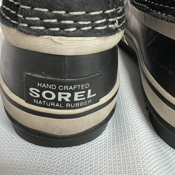 Sorel Joan of Artic Waterproof Boots Womens Sz 6 Black Quarry Suede Winter Snow - Picture 11 of 15